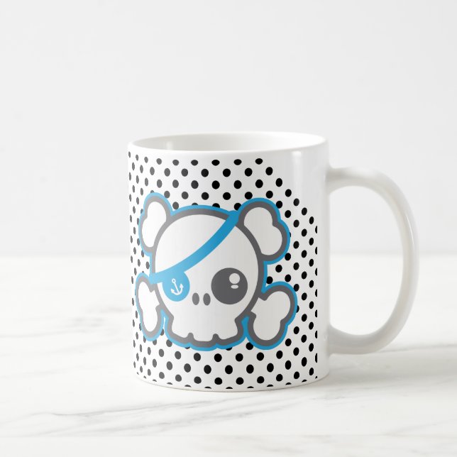 Kawaii Pirate Skull Tasse (Rechts)