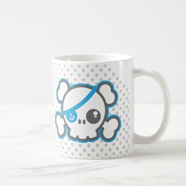 Kawaii Pirate Skull Tasse (Rechts)