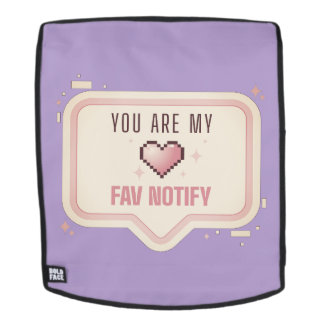 Kawaii Pixel Herz "Du bist meine Lieblingsbenachri Rucksack