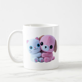 Kawaii Plüsch-Teddy-Hug Pastell Kaffeetasse