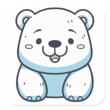 Kawaii Polar Bear Graphic Design