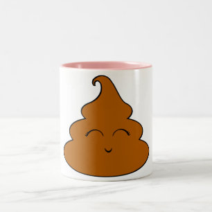 Kawaii Poo Poo Zweifarbige Tasse