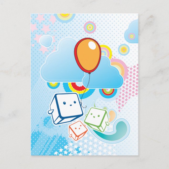 Kawaii Postcard Postkarte (Vorderseite)