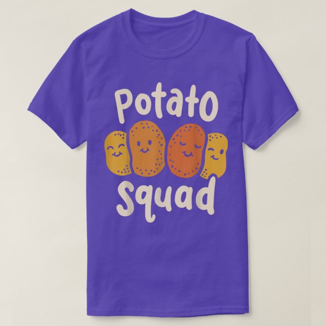 Kawaii Potato Squad Vegan Vegetarier Gemüse T-Shirt (Design vorne)