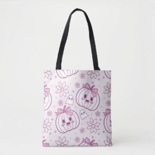 Kawaii Pumpkins, Geister und Blume Tasche