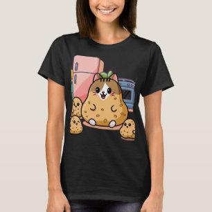 Kawaii Purr-tato: Das Adorable Cat-Potato T-Shirt