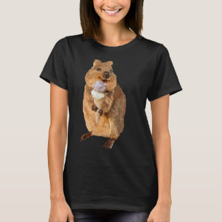Kawaii quokka isst Eistüte T-Shirt
