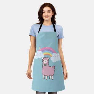 Kawaii Rainbow Lame Schürze