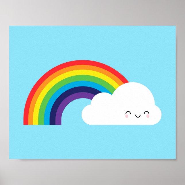 Kawaii Rainbow Poster (Vorne)