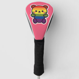 Kawaii Rainbow Teddy - Ein Niedlicher LGBTQ+-Prix- Golf Headcover