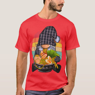 Kawaii Ramen Gnome, Japanischer Neko Noodle Funny  T-Shirt