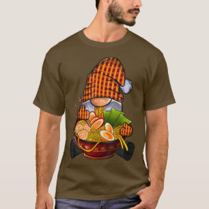 Kawaii Ramen Gnome, Japanischer Neko Noodle Funny  T-Shirt