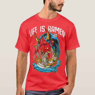 Kawaii Ramen ist Leben Japanisches Noodle Bowl Kan T-Shirt
