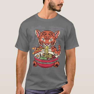 Kawaii Ramen Japanisch Anime Noodles Niedlich Tige T-Shirt