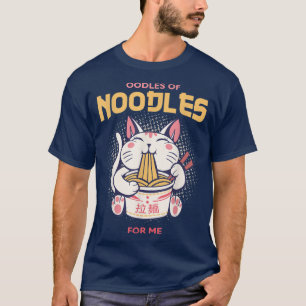 Kawaii Ramen Japanisch Anime Noodles Niedliche Kat T-Shirt