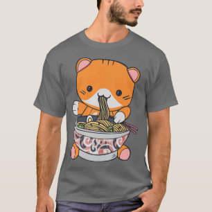 Kawaii Ramen Kitty Cat Anime Japanisch Vaporwave A T-Shirt