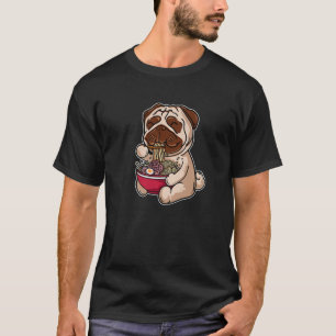 Kawaii Ramen Niedlich Anime Dog Pub Japanisch Nood T-Shirt