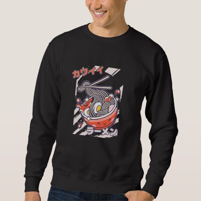 Kawaii Ramen nodels Sweatshirt (Vorderseite)