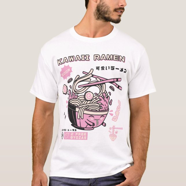 Kawaii Ramen T-Shirt (Vorderseite)