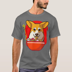 Kawaii Ramen Welsh Corgi Japanische Nudeln 648 T-Shirt