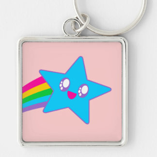 Kawaii Rave Neon Star Rainbow Schlüsselanhänger