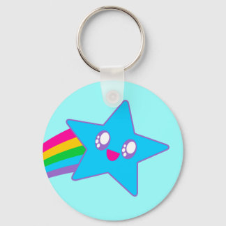 Kawaii Rave Neon Star Rainbow Schlüsselanhänger