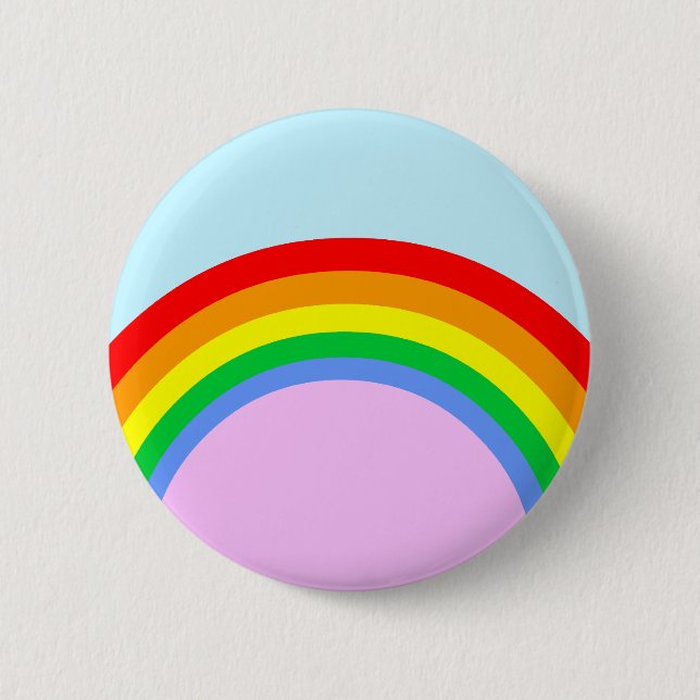 Kawaii Rave Rainbow Button (Vorderseite)