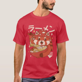 Kawaii Red Panda Ramen T-Shirt