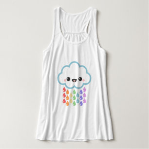 Kawaii Regen-Wolke Tank Top
