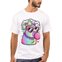 Kawaii Regenbogen Capybara mit Herz Sonnenbrille &