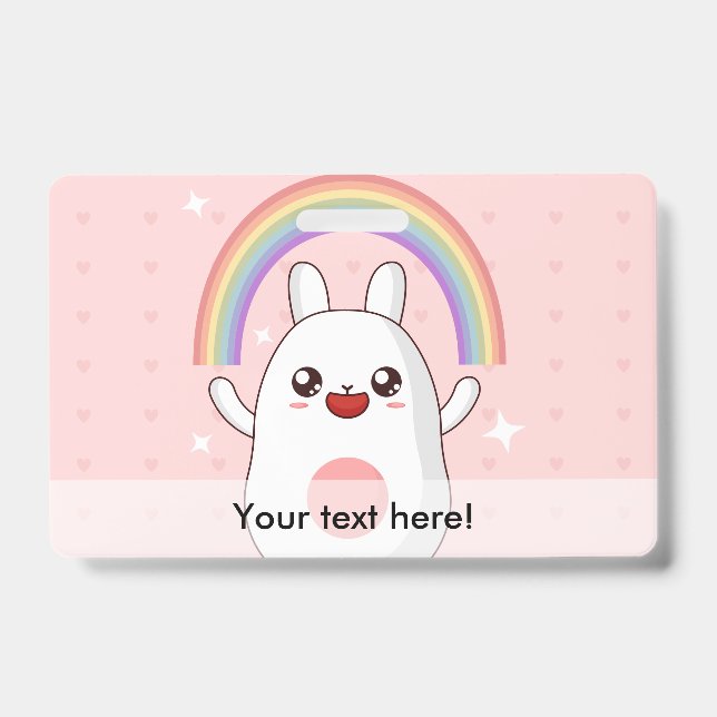 Kawaii-Regenbogenhalbkugel Ausweis (Vorderseite)