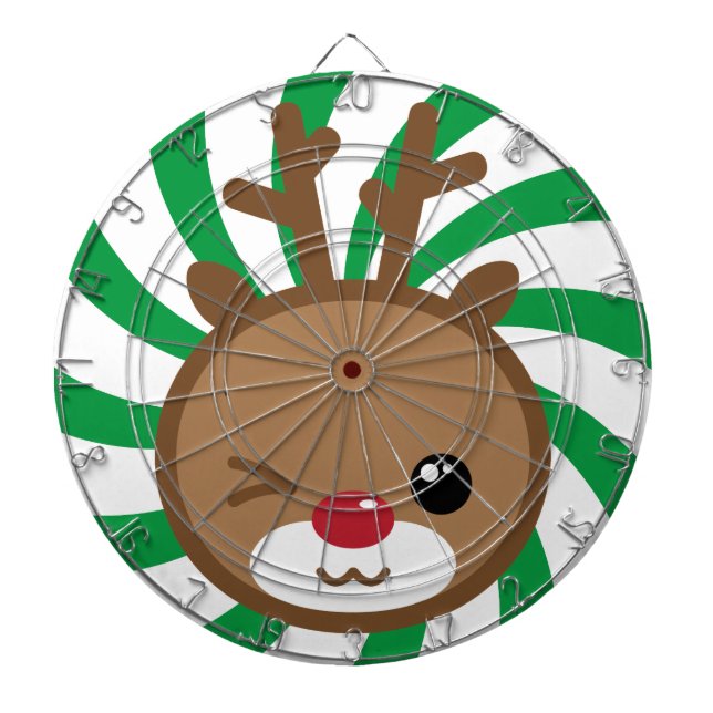 Kawaii Reindeer Dart Board Dartscheibe (vorne)