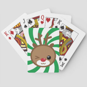 Kawaii Reindeer Spielkarten