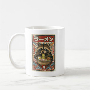 Kawaii Retro Vintage Japanischer schlürfender Rame Kaffeetasse