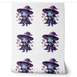Kawaii Robot Witch Girl Niedlich Futuristic Hexe Z Tapete