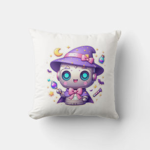 Kawaii Robot Witz Niedlicher magischer Bot mit Ste Kissen