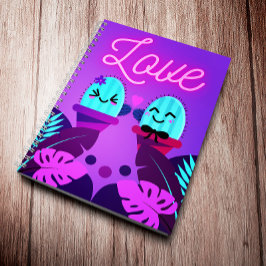 Kawaii Romantic Cactus Spiral Notebook Notizbuch