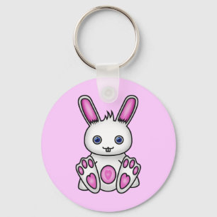Kawaii rosa Häschen Schlüsselanhänger