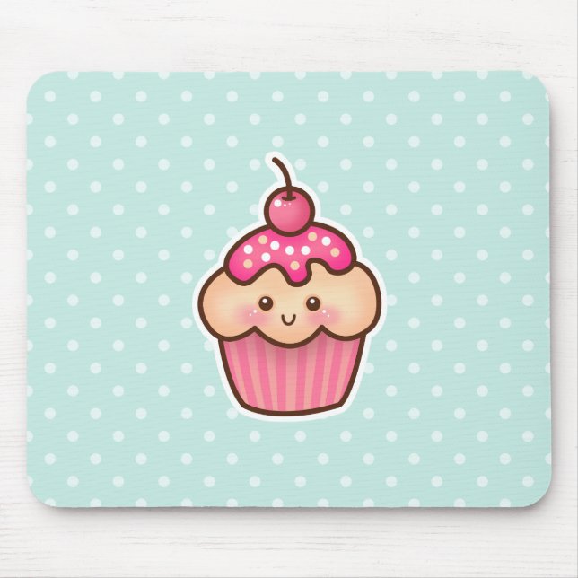 Kawaii rosa kleiner Kuchen und niedliche tadellose Mousepad (Vorne)