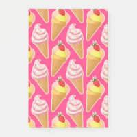 Kawaii-rosa Muster mit Erdbeereis