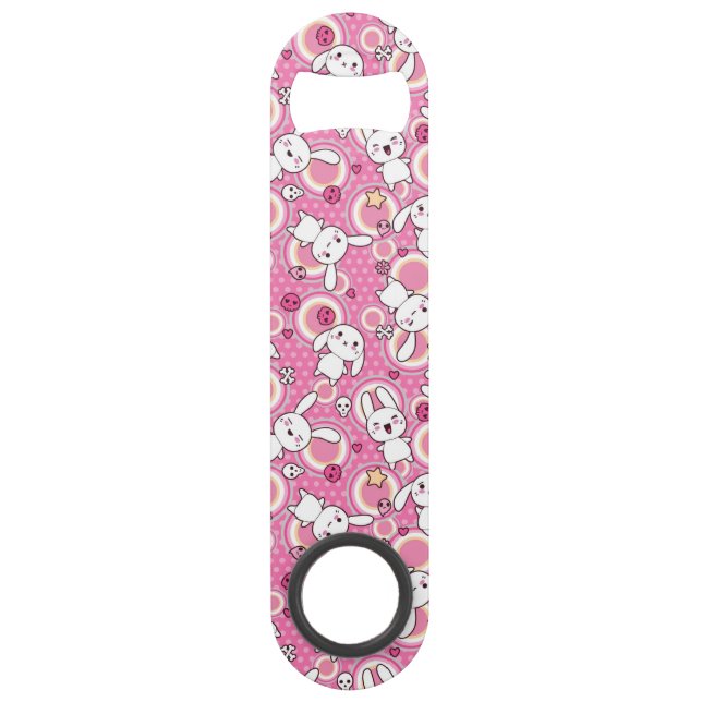 kawaii rosa Muster Speedflaschenöffner (Vorderseite)