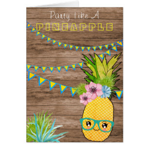 Kawaii Rustic Beach Party Ananas