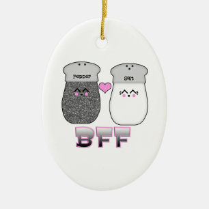 Kawaii Salt n Pepper BFF Keramik Ornament