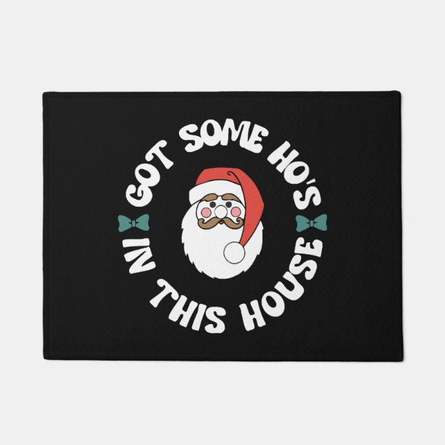 Kawaii Santa Fußmatte (Vorderseite)