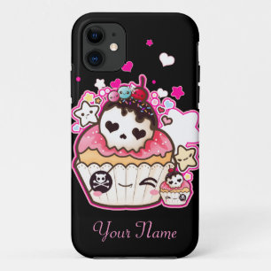 Kawaii Schädelkleiner kuchen mit Sternen und title_seo2