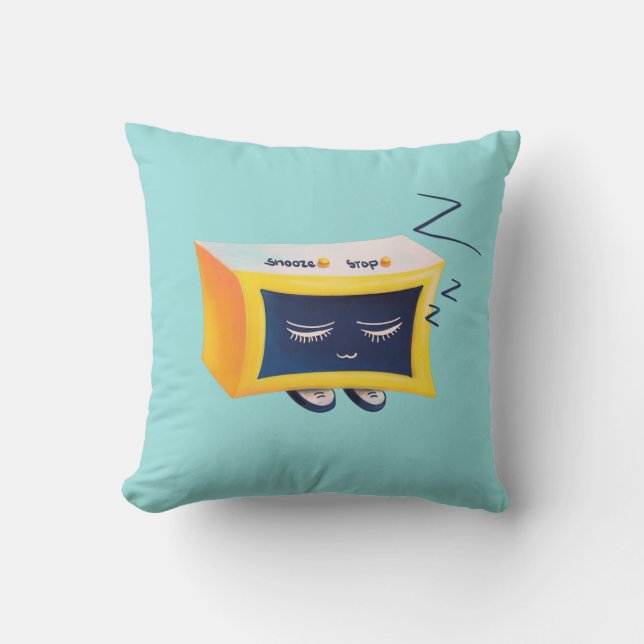 Kawaii Schlafalarm Uhr Kissen (Vorderseite)