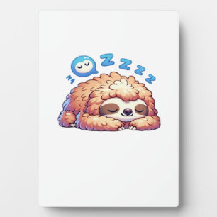 Kawaii schlafende Faultier-Nickerchen Zzz lustiges Fotoplatte