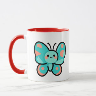 Kawaii-Schmetterlings-Kaffeetasse Küche Büro Kunst Tasse