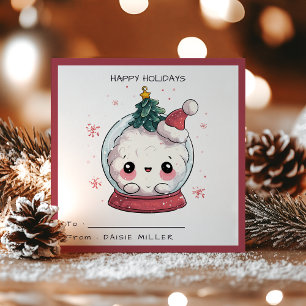 Kawaii-Schneekugel Weihnachten Ferien Kinderklasse