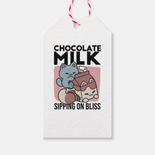 Kawaii Schokoladen Milch Katze – Cozy Getränk & Ni Geschenkanhänger